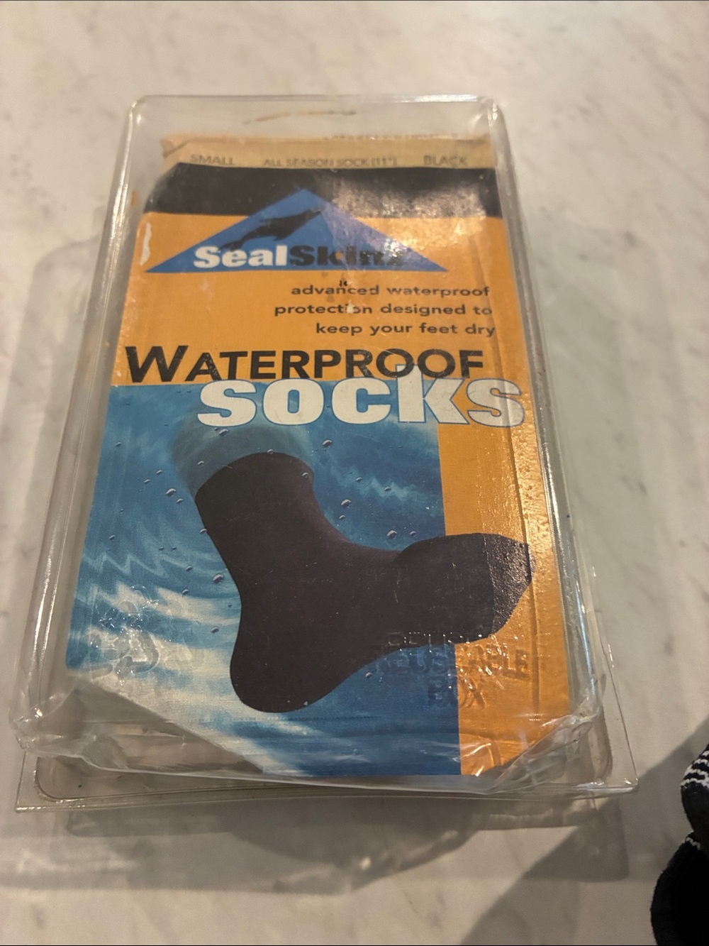 Black Waterproof Athletic Swim Socks